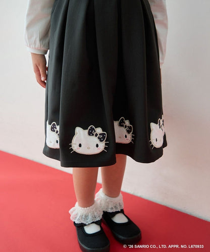 日本童裝 ANY#26 x Sanrio Hello Kitty 貼花背心裙 110-150cm 女童款 秋季 DRESSES 面試/宴會/表演