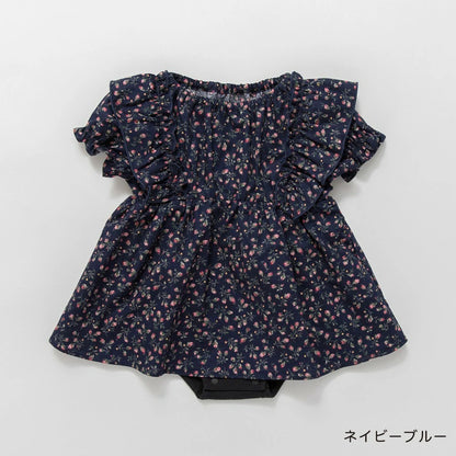 日本童裝 Branshes 碎花連衣 70-80cm 女童款 初生嬰兒 夏季 Jumpsuit