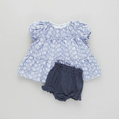 日本童裝 Branshes 蕾絲裙及短褲套裝 70-80cm 女童款 初生嬰兒 夏季 DRESSES PANTS