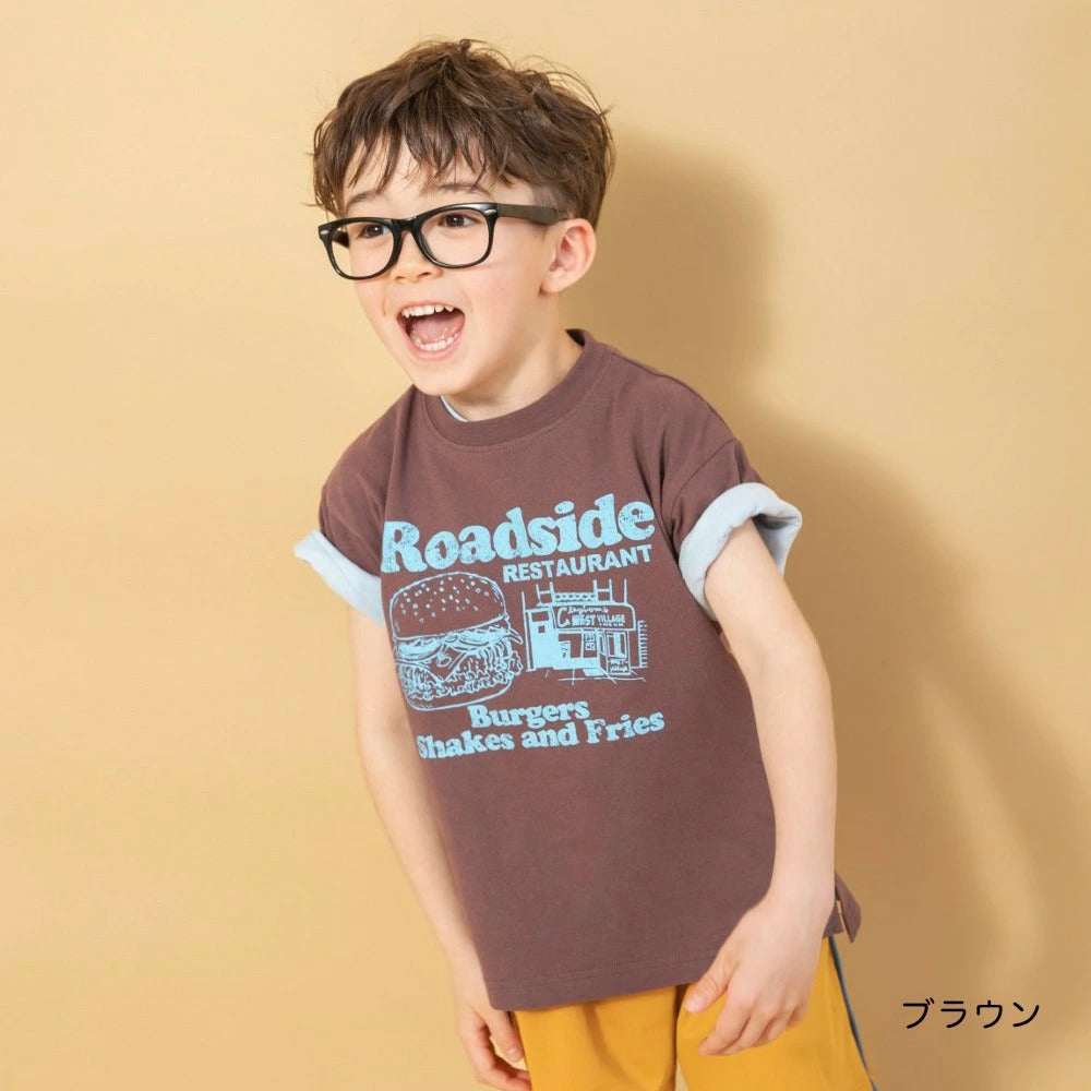 日本童裝 Branshes 印花短袖上衣 90-150cm 男童款 夏季 TOPS