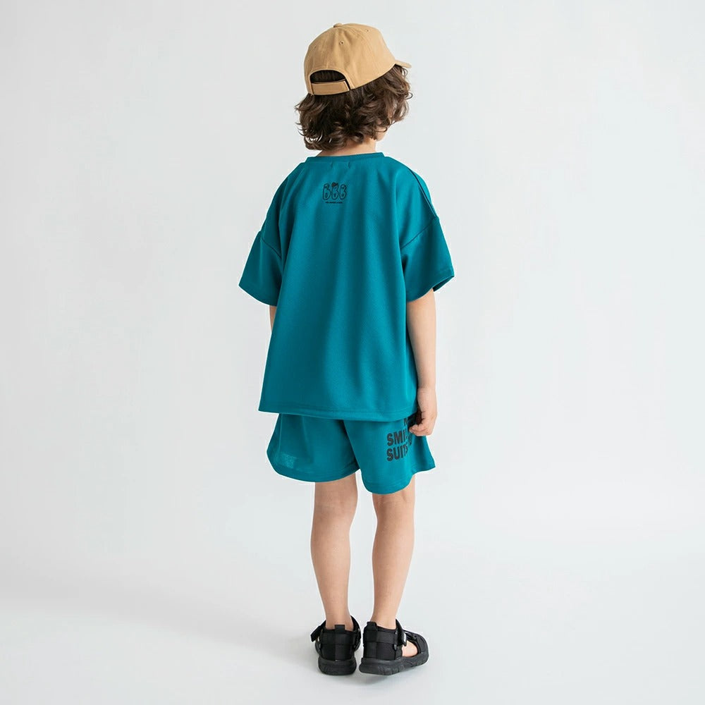 日本童裝 Branshes 防UV 接觸冷感 休閒兩件套裝 90-150cm 男童款 夏季 TOPS PANTS