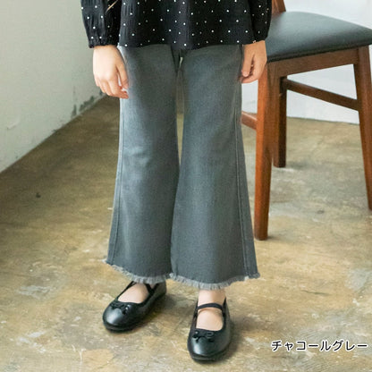 日本童裝 Branshes 流蘇喇叭牛仔褲 90-150cm 女童款 夏季 PANTS