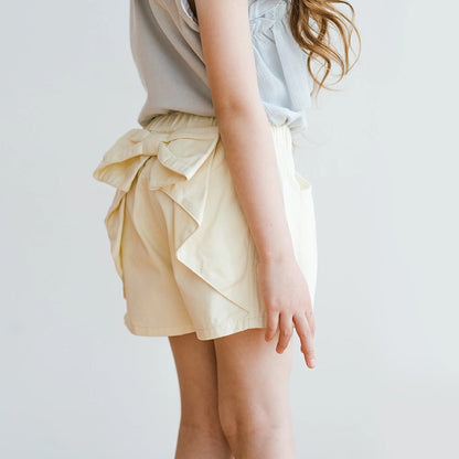 日本童裝 Branshes 蝴蝶結繫帶短褲 80-150cm 女童款 夏季 PANTS
