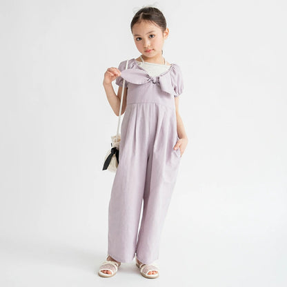 日本童裝 Branshes 蝴蝶結連衣 90-150cm 女童款 夏季 Jumpsuit