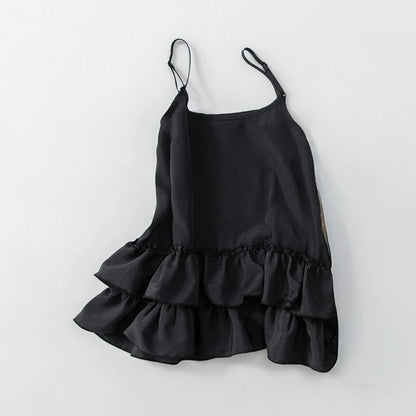 日本童裝 Branshes 百搭荷葉邊吊帶背心 90-150cm 女童款 夏季 TOPS