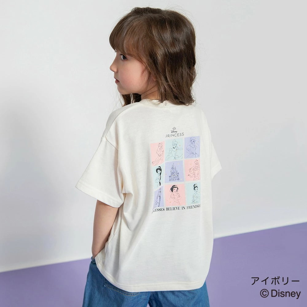 日本童裝 Branshes x Disney 公主印花上衣 100-150cm 女童款 夏季 TOPS