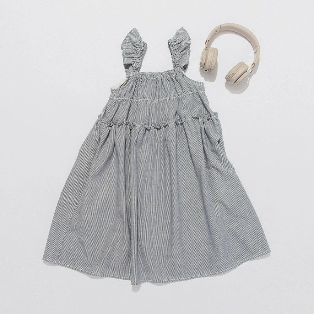 日本童裝 Branshes【Ou? by EDWIN】荷葉邊連身裙 90-150cm 女童款 夏季 DRESSES