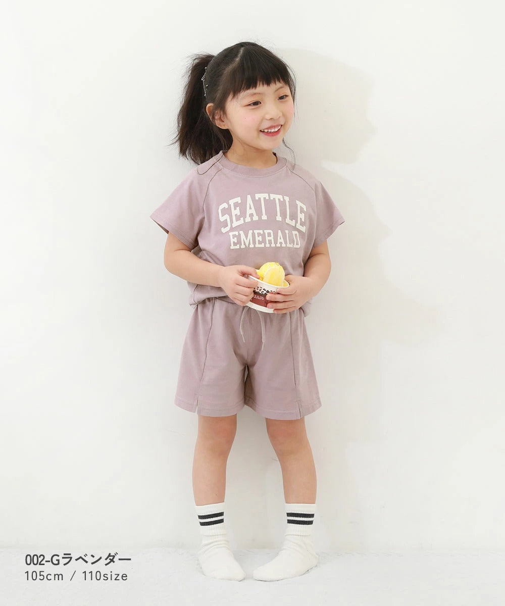 日本童裝 dev!rock 休閒兩件套裝 100-160cm 女童款 夏季 TOPS PANTS