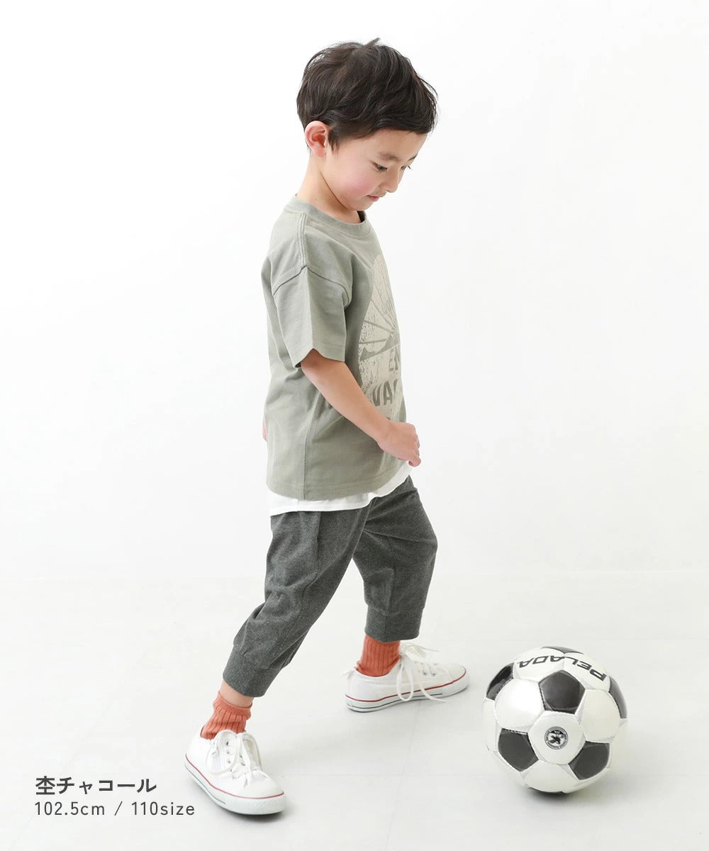 日本童裝 dev!rock 羅紋七分褲 80-160cm 男童款/女童款 PANTS 夏季