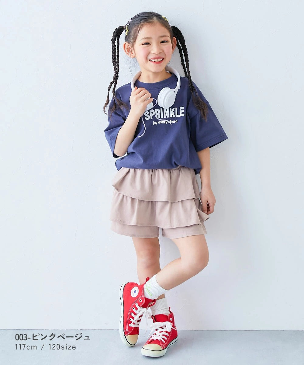 日本童裝 dev!rock 層疊裙褲 100-140cm 女童款 PANTS 夏季