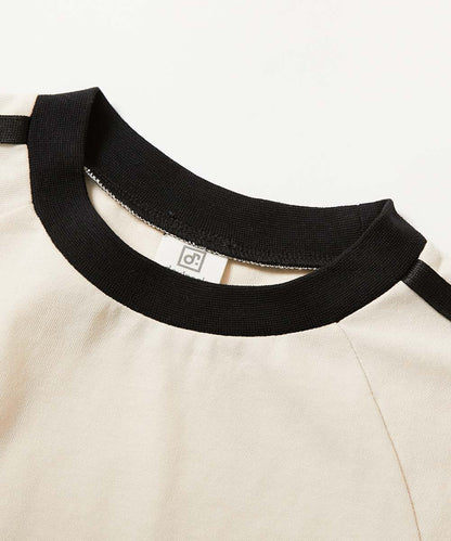 日本童裝 dev!rock 側緞帶條紋上衣 100-160cm 女童款 夏季 TOPS