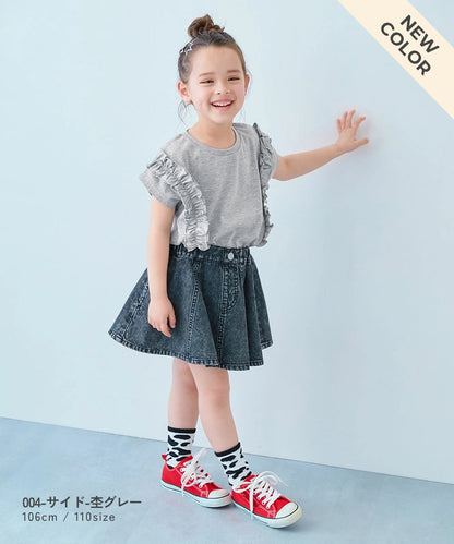 日本童裝 dev!rock 荷葉邊上衣 100-160cm 女童款 夏季 TOPS