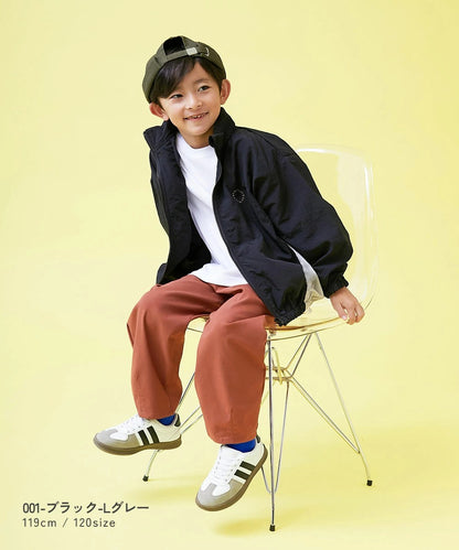 Japanese children's clothing dev!rock waterproof series stand collar thin jacket 100-160cm boys/girls spring and summer outerwear