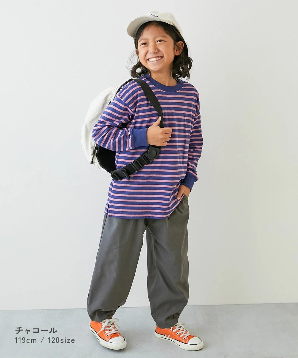 日本童裝 dev!rock 彈性斜紋寬鬆褲 100-160cm 男童款/女童款 PANTS 春季