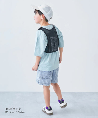 日本童裝 dev!rock 冰袋口袋網眼背心 100-170cm 男童款/女童款 夏季 TOPS