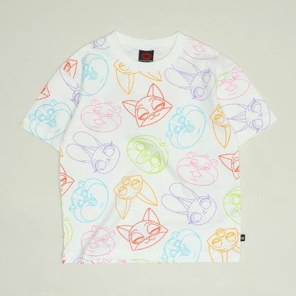 Japanese BDL x Disney parent-child print tops (80-150cm) for boys and girls (summer TOPS) 