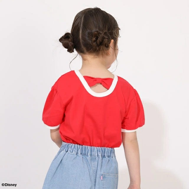 日本童裝 BDL x Disney 後背蝴蝶結上衣 80-130cm 女童款 夏季 TOPS