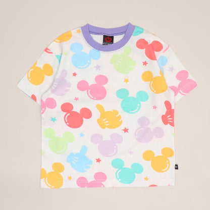 Japanese BDL x Disney parent-child print tops (80-150cm) for boys and girls (summer TOPS) 