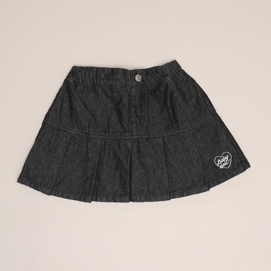 日本童裝 BDL 牛仔百摺短裙 90-140cm 女童款 夏季  SKIRTS