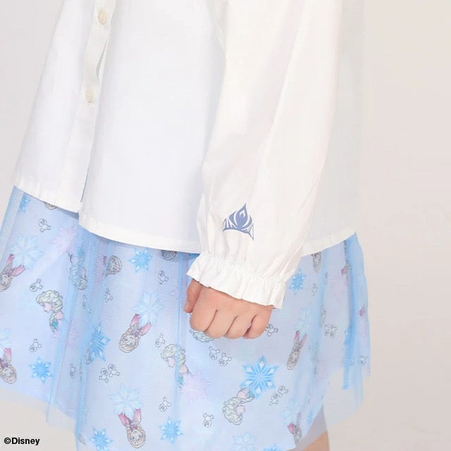 日本童裝 BDL x Disney Princess 蕾絲領襯衫上衣 100-130cm 女童款 夏季 TOPS