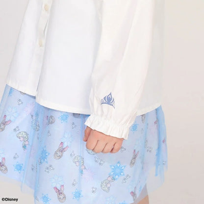 日本童裝 BDL x Disney Princess 蕾絲領襯衫上衣 100-130cm 女童款 夏季 TOPS