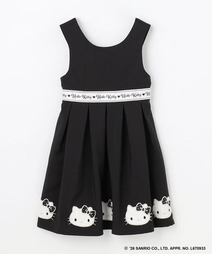 日本童裝 ANY#26 x Sanrio Hello Kitty 貼花背心裙 110-150cm 女童款 秋季 DRESSES 面試/宴會/表演