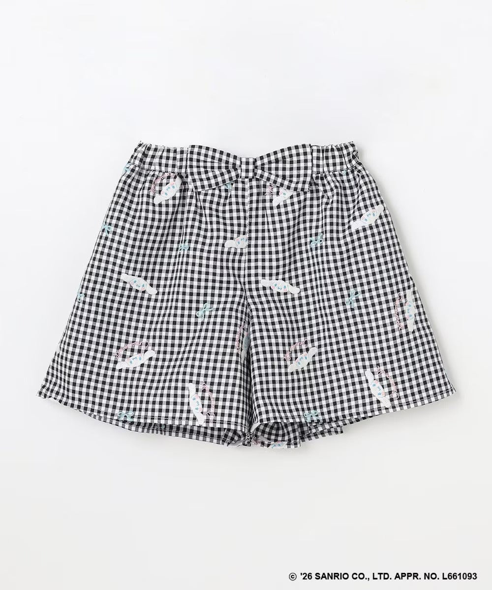 日本童裝 aF#a325 x Sanrio Cinnamoroll 刺繡圖案短褲 100-150cm 女童款 夏季 PANTS