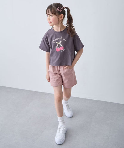 日本童裝 aF#a325 後蝴蝶結短褲 110-160cm 女童款 夏季 PANTS