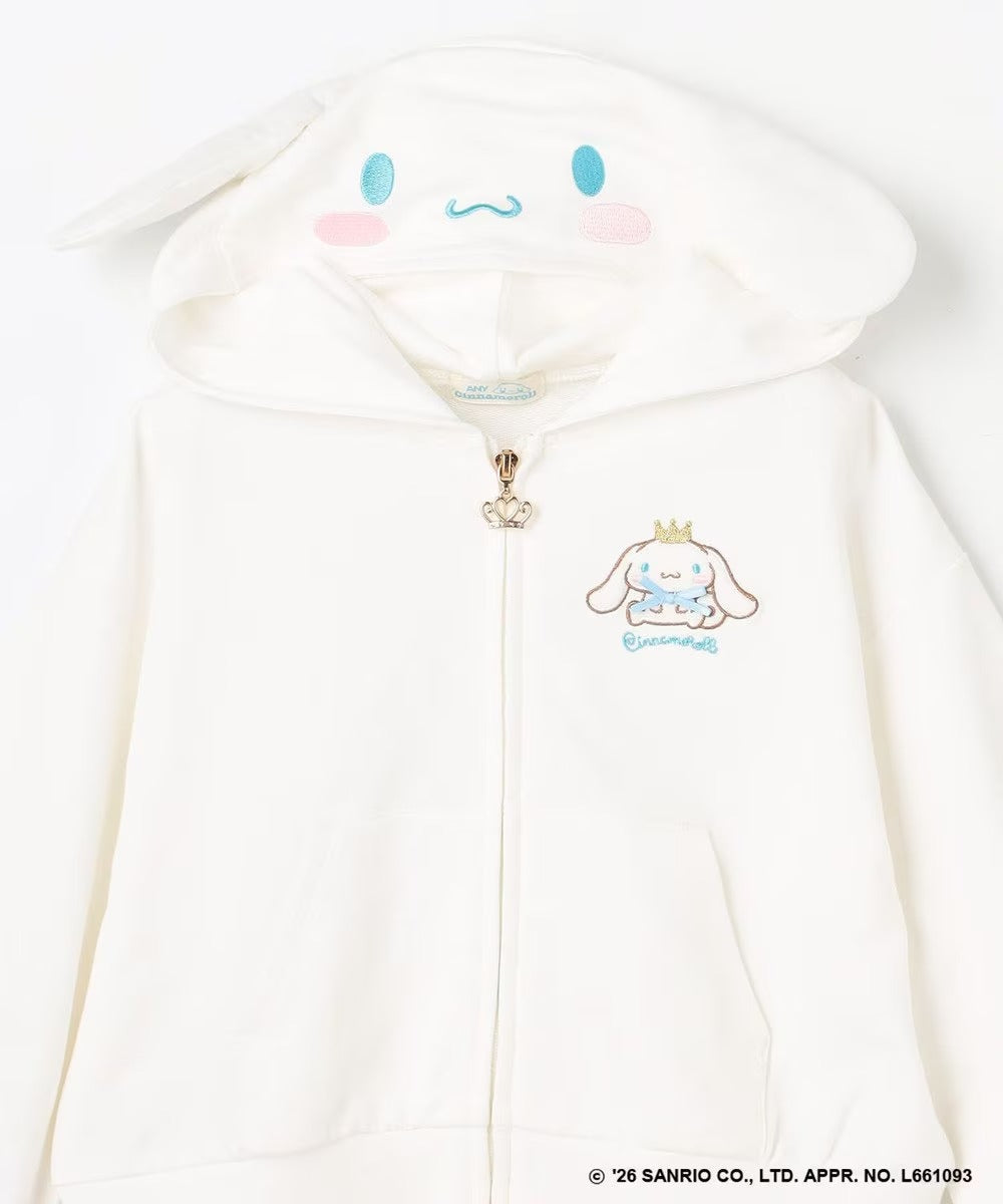 日本童裝 aF#a325 x Sanrio Cinnamoroll 可愛大耳外套 110-150cm 女童款 夏季 OUTERWEAR