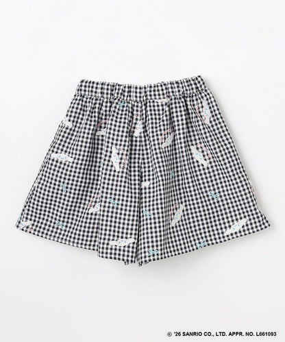 日本童裝 aF#a325 x Sanrio Cinnamoroll 刺繡圖案短褲 100-150cm 女童款 夏季 PANTS