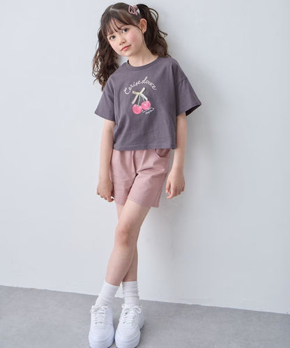 日本童裝 aF#a325 後蝴蝶結短褲 110-160cm 女童款 夏季 PANTS