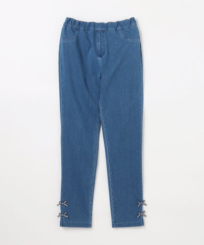 日本童裝 aF#a325 彈性牛仔長褲 90-150cm 女童款 夏季 PANTS