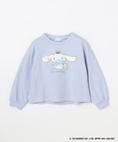 日本童裝 aF#a325 x Sanrio Cinnamoroll 印花上衣 100-150cm 女童款 夏季 TOPS