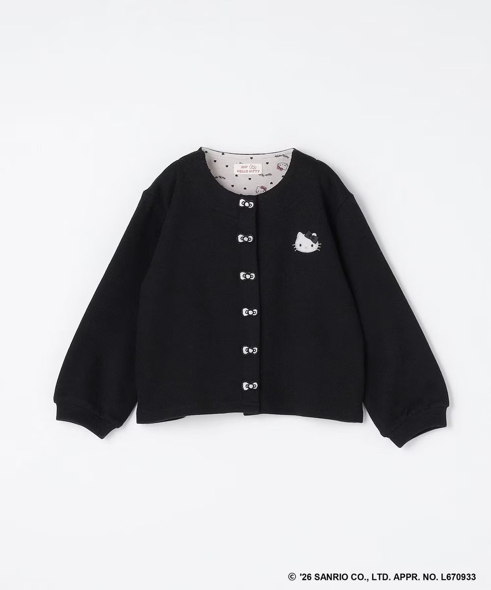 日本童裝 ANY#26 x Sanrio Hello Kitty 蝴蝶扣外套 100-150cm 女童款 秋季 OUTERWEAR 聖誕紅/新年紅