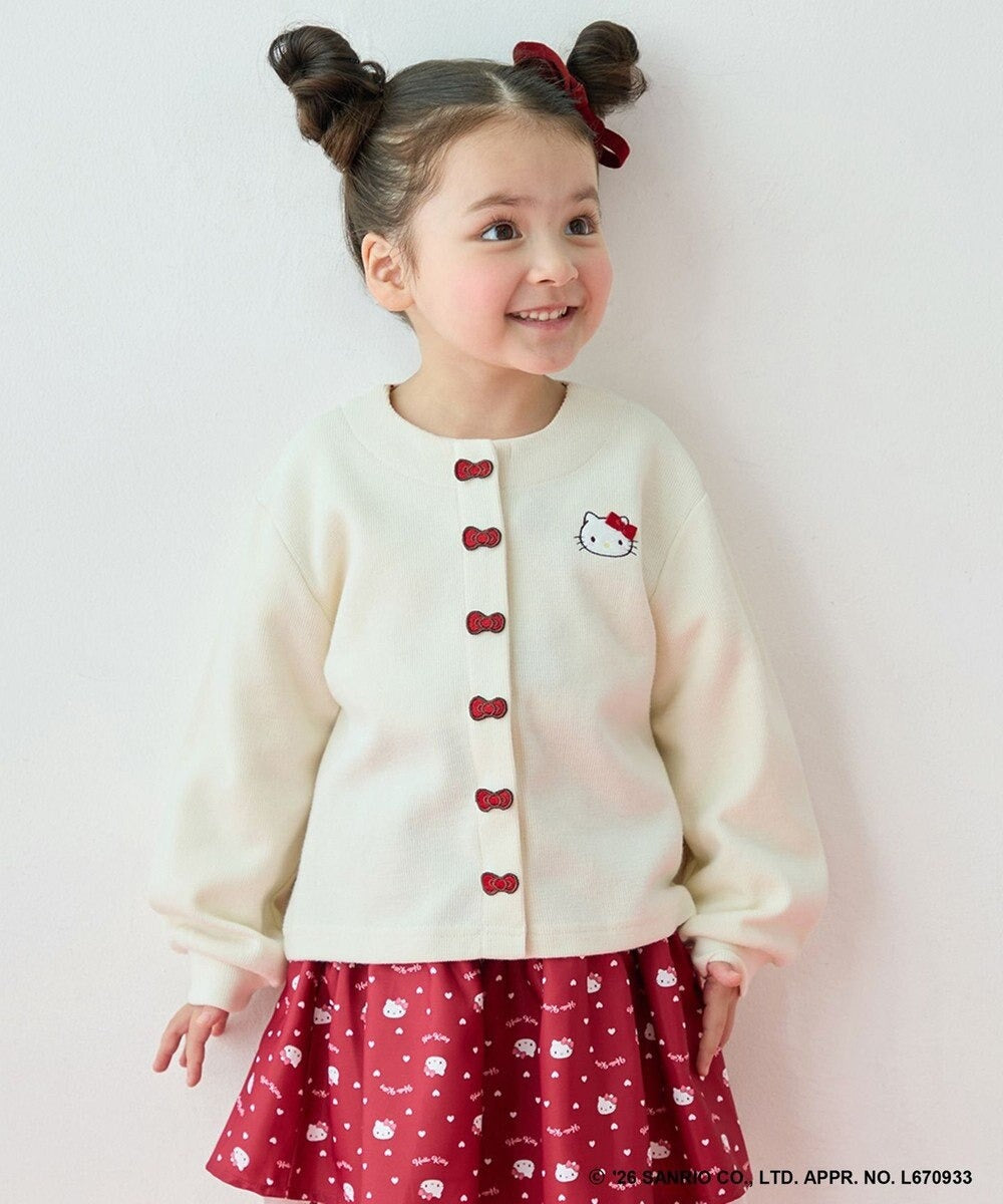 日本童裝 ANY#26 x Sanrio Hello Kitty 蝴蝶扣外套 100-150cm 女童款 秋季 OUTERWEAR 聖誕紅/新年紅