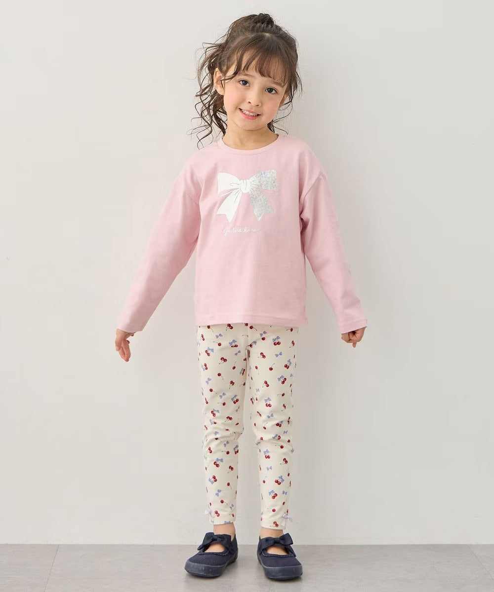 日本童裝 aF#a325 印花打底褲 90-140cm 女童款 夏季 PANTS