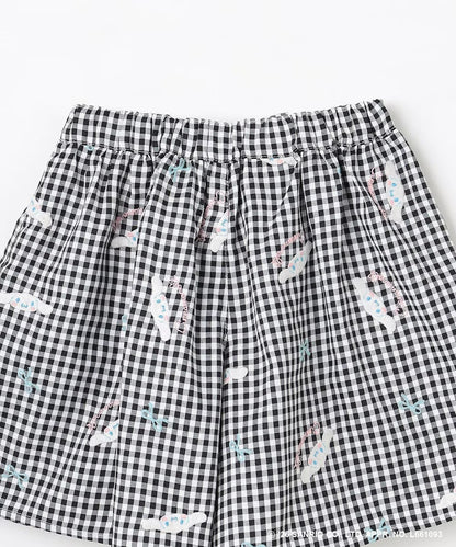 日本童裝 aF#a325 x Sanrio Cinnamoroll 刺繡圖案短褲 100-150cm 女童款 夏季 PANTS