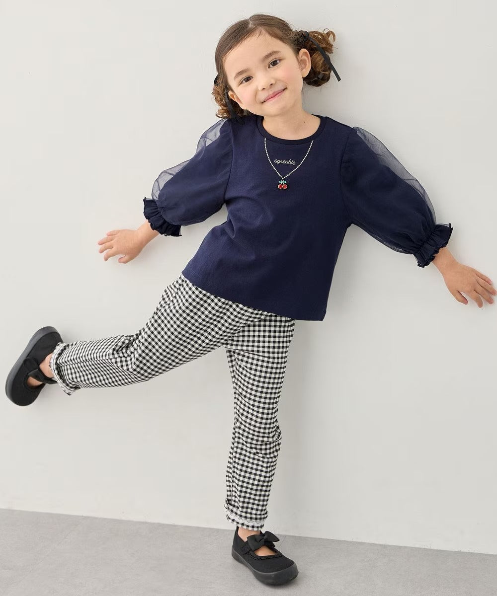 日本童裝 aF#a325 休閒長褲 100-140cm 女童款 夏季 PANTS