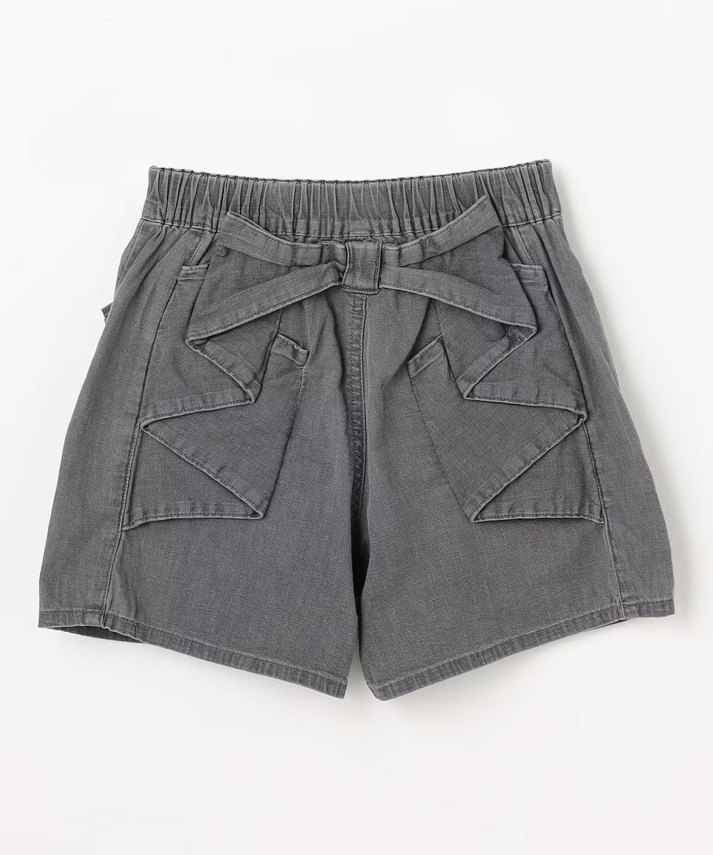 日本童裝 aF#a325 後蝴蝶結短褲 110-160cm 女童款 夏季 PANTS