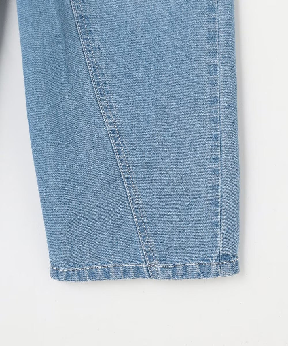 日本童裝 aF#a325 刺繡闊腳牛仔長褲 110-160cm 女童款 夏季 PANTS