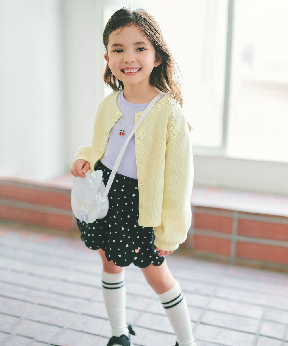 日本童裝 aF#a325 心型扣針織外套 90-150cm 女童款 春季 OUTERWEAR