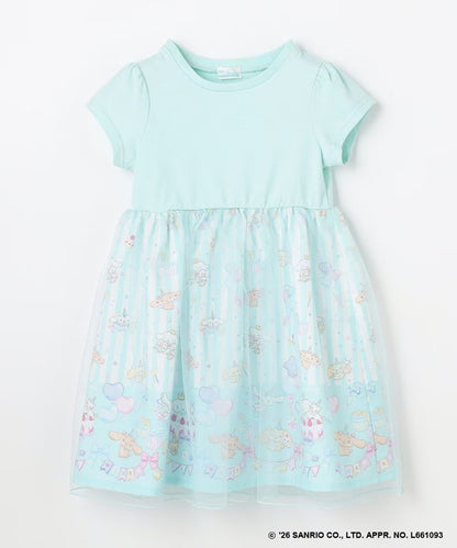 日本童裝 aF#a325 x Sanrio Cinnamoroll 2Way 領可拆 水手領連身裙 100-150cm 女童款 夏季 DRESSES