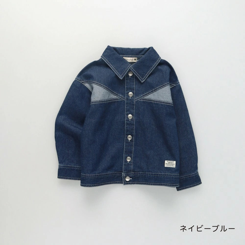 日本童裝 Branshes 輕便牛仔外套 90-150cm 男童款 夏季 OUTERWEAR
