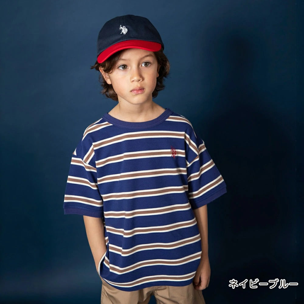 日本童裝 Branshes 【U.S. POLO ASSN.】珠地短袖上衣 90-150cm 男童款 夏季 TOPS