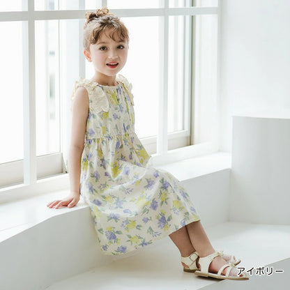 日本童裝 Branshes 荷葉邊連身裙 80-150cm 女童款 夏季 DRESSES