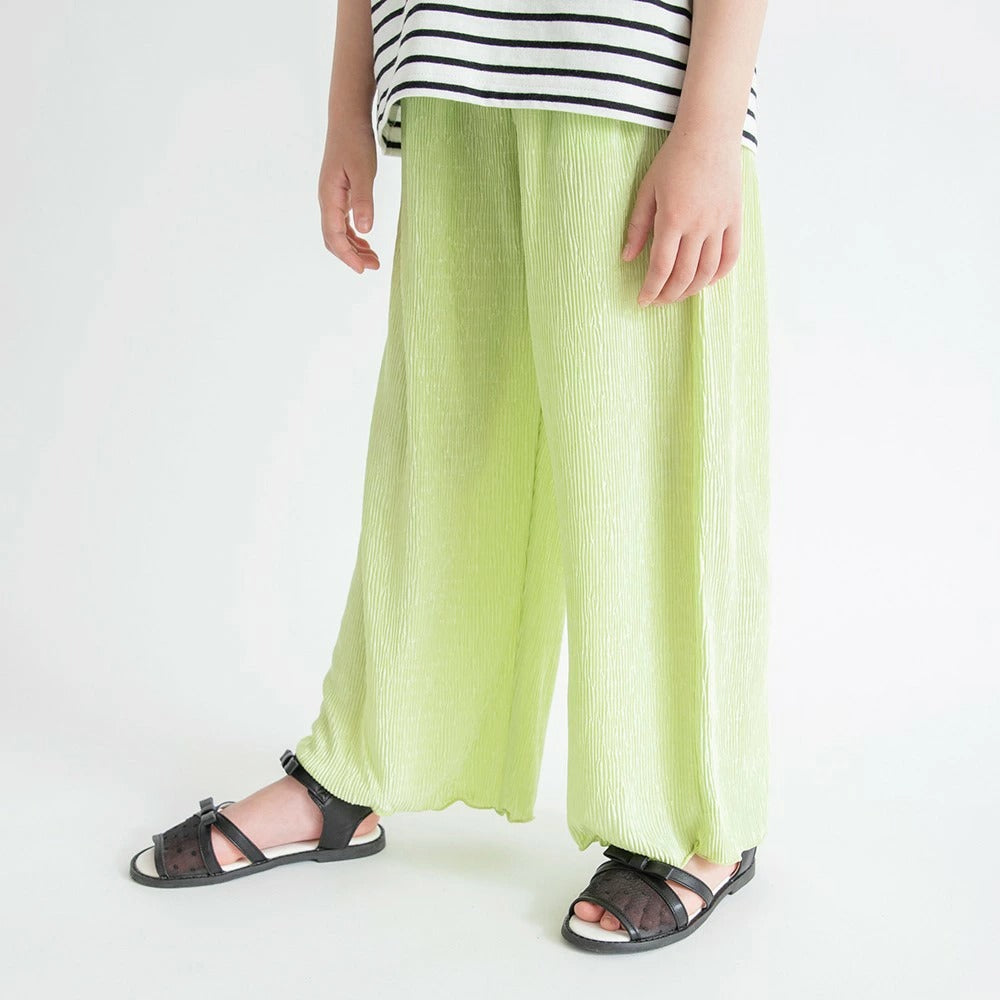 日本童裝 Branshes 接觸冷感 寬鬆闊腿褲 80-150cm 女童款 夏季 PANTS