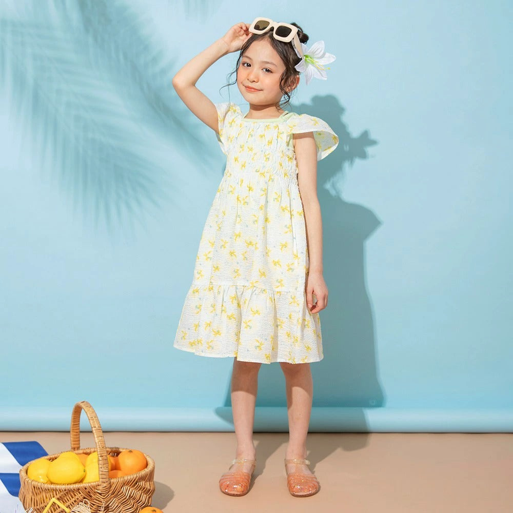 日本童裝 Branshes 碎花連身裙 80-150cm 女童款 夏季 DRESSES