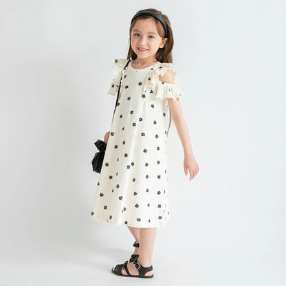 日本童裝 Branshes 露肩連身裙 80-130cm 女童款 夏季 DRESSES