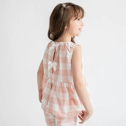 日本童裝 Branshes 後開衩無袖上衣 80-150cm 女童款 夏季 TOPS