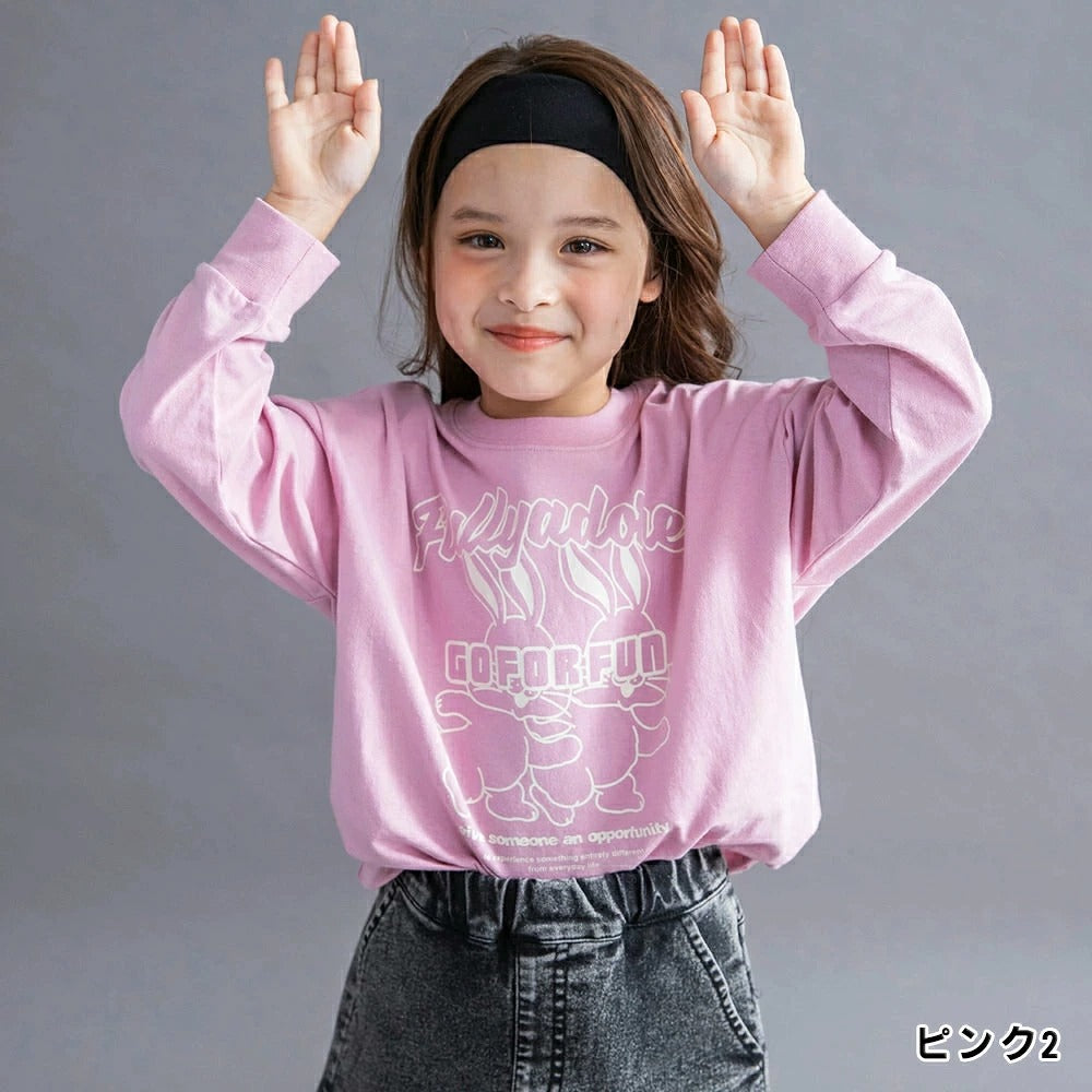 日本童裝 Branshes 寬鬆印花長袖上衣 100-150cm 男童款/女童款 秋季 TOPS